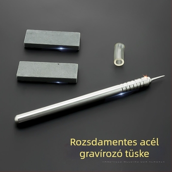 Rozsdamentes acél segéd jelölő toll Gundam modellekhez, precíziós, csiszoló kővel (Jiuling • Kína • kőfeldolgozás)
