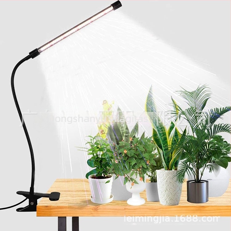 Klipszes LED Növénytermesztő Lámpa Beltéri Növényekhez, 80 LED, 5V Bemenet, Alumínium Ház, IP54, CE Tanúsítvány