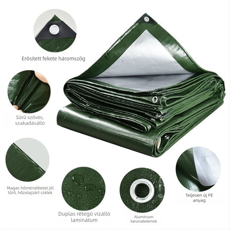 Polietilén vízálló ponyva – esőálló, UV-védelem, szigetelés