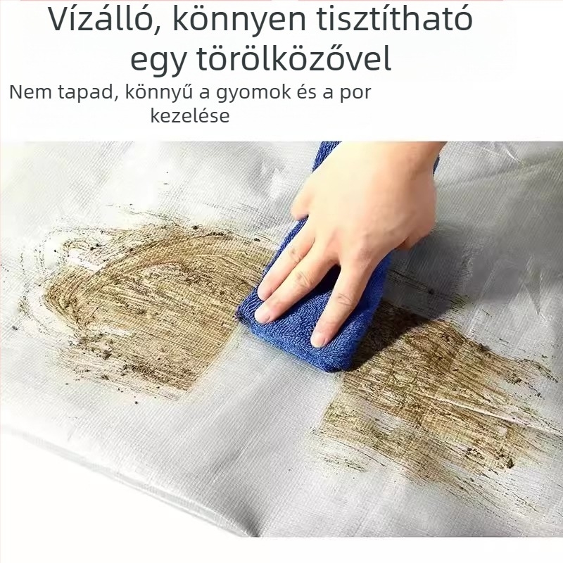 Kültéri vastagított kempingpadló – kétoldalas, PE anyag, vízálló, UV védelem