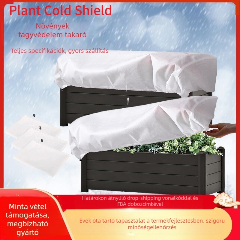 Növényvédő takaró non-woven anyagból, újrahasználható, téglalap alakú, gyümölcsök és zöldségek számára