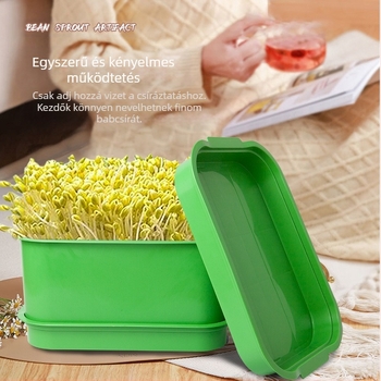 2-tálcás szaporítótál babcsírához, műanyag asztali tál, Wei Zhaoye