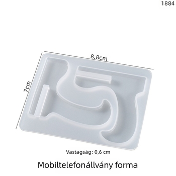 Szilikon süteményforma, szabálytalan alakú – sütéshez és DIY epoxigyantaprojektekhez