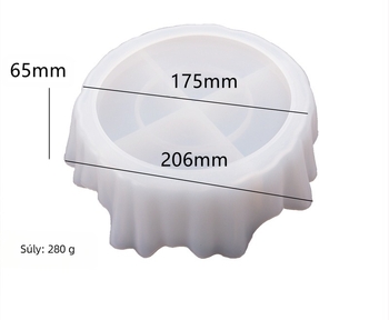 Süteményforma szilikonból – aszimmetrikus alakú, epoxigyanta DIY, kristálytükrös felület