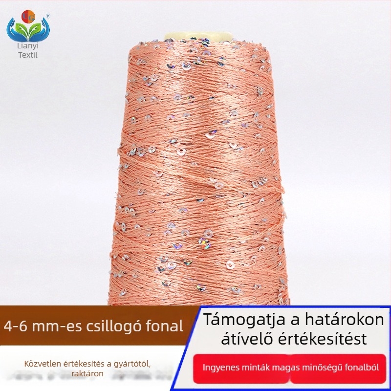 Gyöngyös díszítő fonal – ring-spun, hordó formájú, szövésre, UG