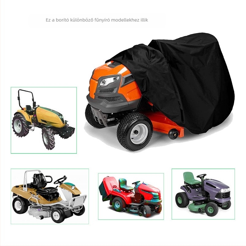 Fűnyíró védőhuzat, vízálló Oxford anyag ezüst bevonattal 210D/420D, testreszabható feldolgozással, kerthez és gyephez