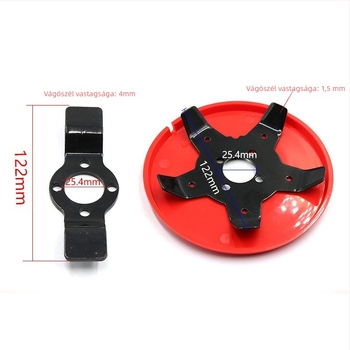 NOHOO acél gyomirtó kés tartozék fűnyírófejhez – kert- és mezőgazdasági használat, tömeg 0.3 kg