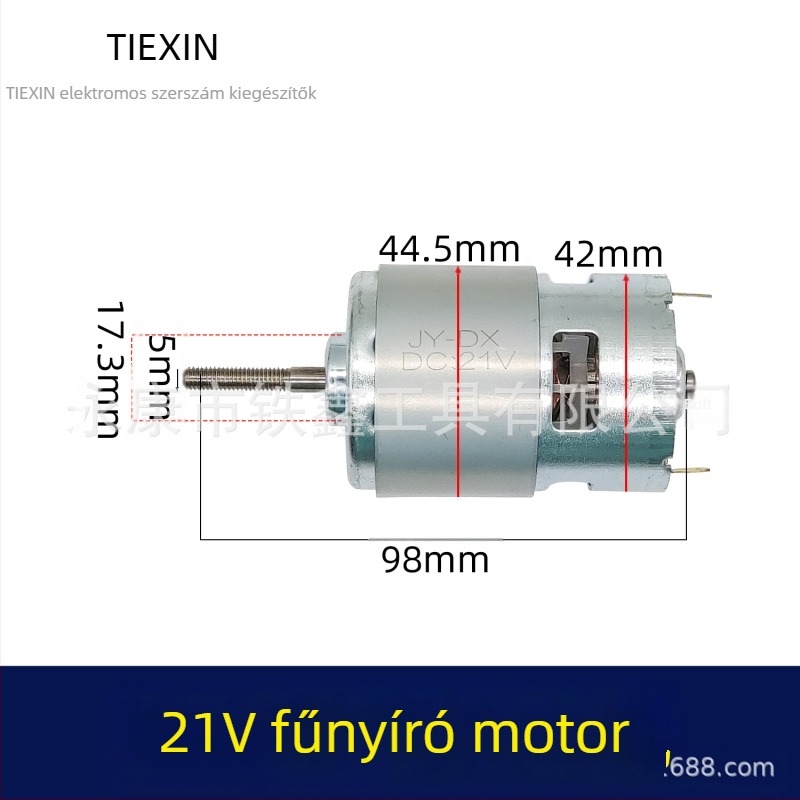 755 fűnyíró rotor 21V lítium akkumulátoros motorhoz, Tiexin márka, bimetálos