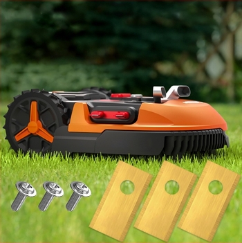 Rozsdamentes acél 420J2 gyepnyíró penge, Frontier, egylyukas rögzítés WORX gépekhez