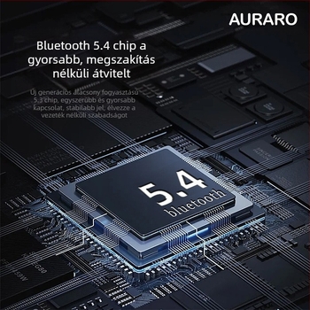 Levegővezetéses nyakpántos fejhallgató zajszűréssel, 8+ óra üzemidő, Bluetooth 5.0, 10 m hatótáv, IPX5 vízálló