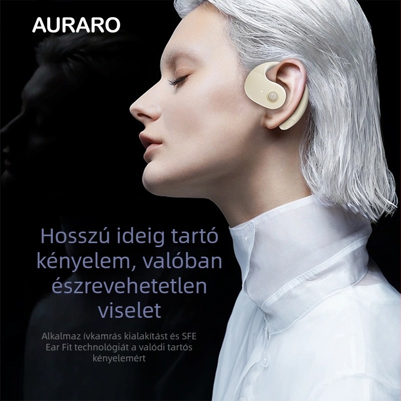 Levegővezetéses nyakpántos fejhallgató zajszűréssel, 8+ óra üzemidő, Bluetooth 5.0, 10 m hatótáv, IPX5 vízálló