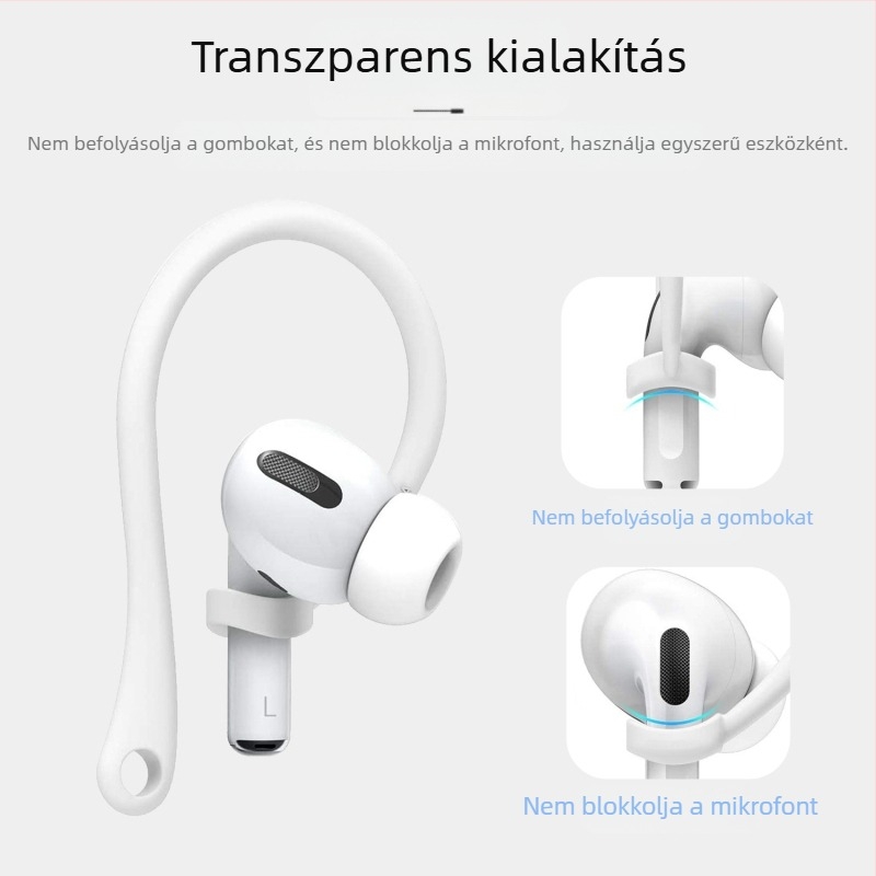 AirPods Pro szilikon fülhurok – univerzális Apple Bluetooth fülhallgatóhoz, 2., 3. generáció, anti-lost, sportos stílus (Márka: Other; Anyag: Other; Stílus: Fashion)