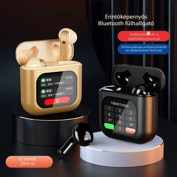 TWS Bluetooth sport fülhallgató érintéses vezérléssel, zajszűrés, 8 GB beépített MP3 memória, IPX5, Bluetooth 5.4