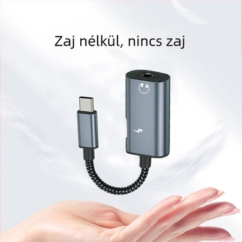 SALAMOER JS-39 Type-C fejhallgató adapter kábel Android eszközökhöz, Type-C interfész, licencelt magánmárka