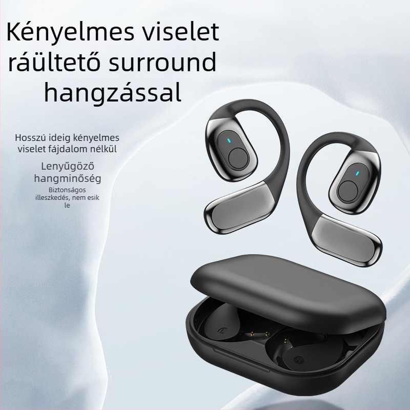 Csontvezetésű Bluetooth headset – nyitott kialakítás, sportos használat, 5.4, IPX5, 10 m hatótáv, akkumulátor üzemidő >8 óra