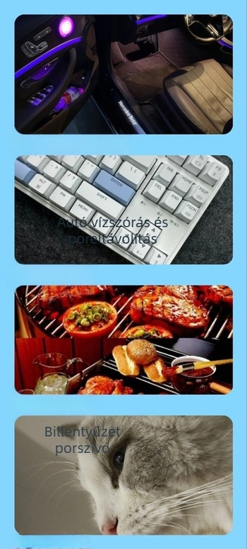 Kézi, hordozható, vezeték nélküli ventilátor por kiűzésére, kültéri használatra, kempingre és autóhoz, USB táplálású