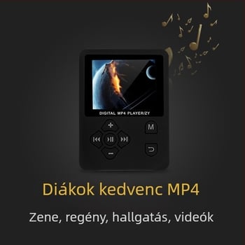 MP4 lejátszó lyrics-szinkronizálással, e-könyv, AMV videó támogatás, MP3/WMA hangformátumok, TF kártya foglalat
