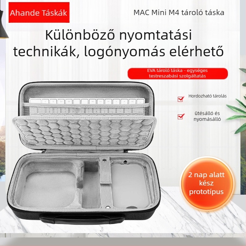 AHD-565 EVA számítógép kiegészítő csomagoló táska, nyomófilm és varrás, teherbírás 8 kg