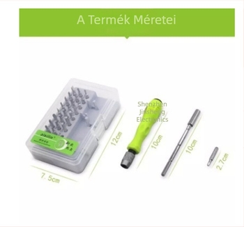 32-in-1 multifunkcionális csavarhúzó készlet mobiltelefonok és elektronika javításához • CRV anyag • Modell 7389