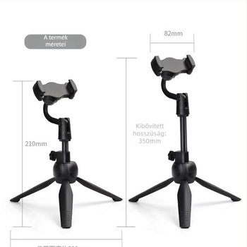 Telefon tartó asztali háromlábú állvány – műanyag, univerzális, Zhongxinhe márka, testreszabható