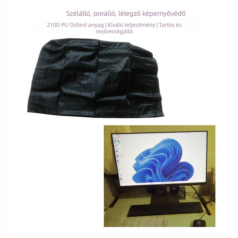 Kijelzővédő fedél 210D PU Oxford anyagból, porálló, vízálló és lélegző, modern minimalist stílus