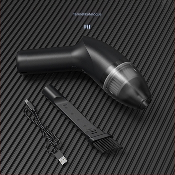 Vezeték nélküli kézi porszívó asztalhoz és autóhoz – 64W, 3100–4000Pa szívás, USB újratölthető, beépített 2000–2500mAh akkumulátor, világítás