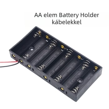 No. 5, 8-cellás oldalsó elrendezésű akkumulátortartó doboz, 12V sorozat, kemény burkolat