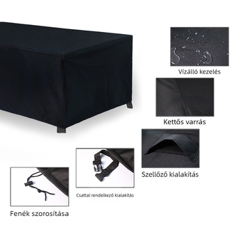 Kültéri bútorvédő Oxford anyagból, Overflowing márka, porvédő/kanapé/klímaberendezés védő, testreszabható.