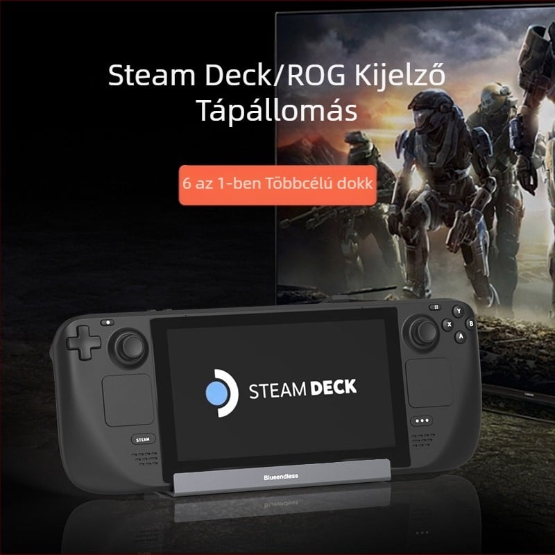 Lan Shuo DS601 Type-C dokkoló egység ROG/Steam Deckhez – 5Gbps, külső tápegység nélkül