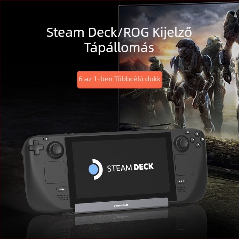 Lan Shuo DS601 Type-C dokkoló egység ROG/Steam Deckhez – 5Gbps, külső tápegység nélkül