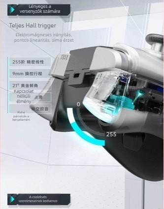 Vezeték nélküli Bluetooth USB játékkontroller – PC, TV és Nintendo Switch kompatibilis