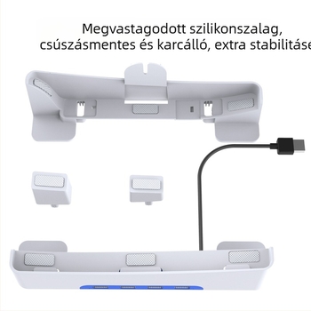 PGTECH PS5 Slim vízszintes állvány 4 USB 2.0 porttal