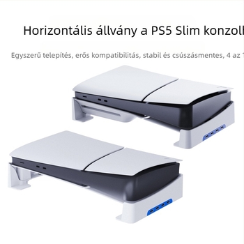 PGTECH PS5 Slim vízszintes állvány 4 USB 2.0 porttal