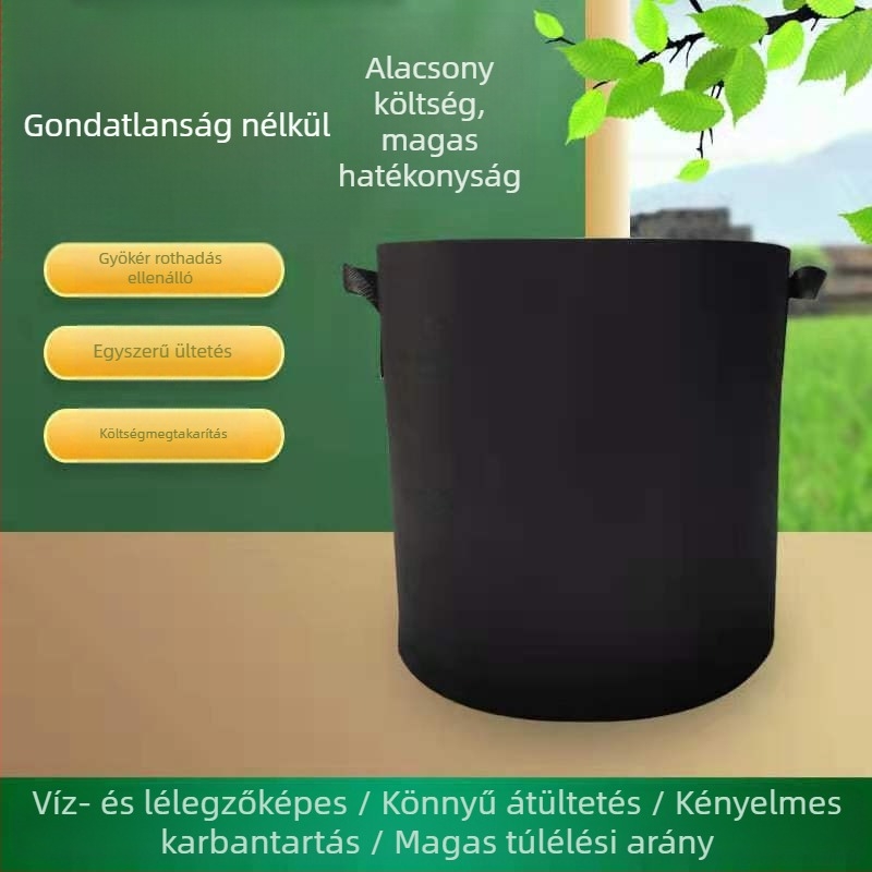 Filcből készült ültető doboz otthoni kertészkedéshez és erkélyre — légáteresztő, tartós, vízmegtakarító, deformációkkal szemben ellenálló