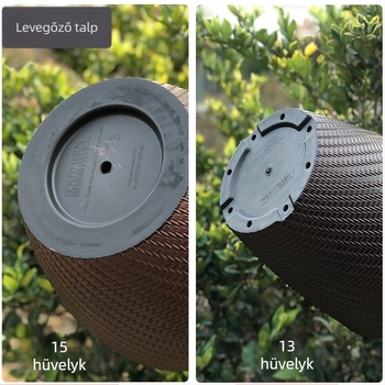 Műanyag virágcserép imitált fűrészfa-rattan mintával, gyártási eljárás: injekciós formázás, padlóra való használatra, egyszerű stílus (Anyag: műanyag; Gyártási folyamat: injekciós formázás; Használat típusa: padlóra; Licencelhető magáncímke: Igen)