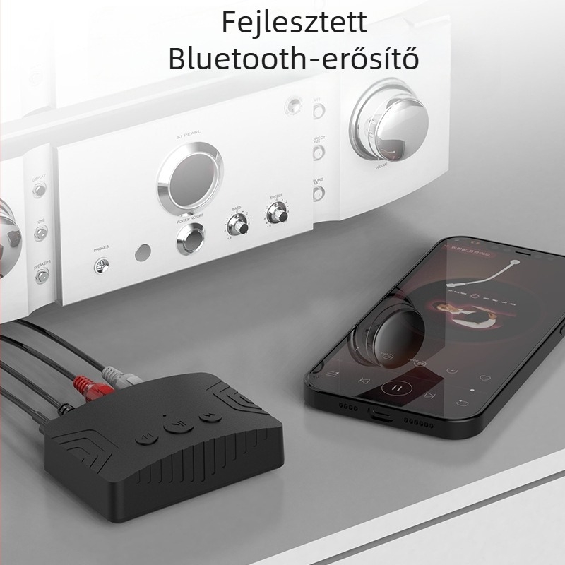 Bluetooth zenevevő R20 Type-C táplálás, AUX/RCA kimenet, Plug-and-Play, Bluetooth 5.3, 10 m hatótávolság