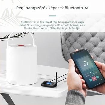 Bluetooth adó-vevő USB adapter egytől-kettőig, Plug-and-Play, külső tápegységgel, két eszköz csatlakoztatására, Bluetooth 5.0