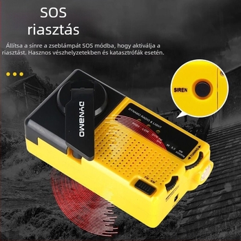 AM/FM kétpás rádió USB töltéssel, beépített hangszóró, 3.7V akkumulátor, kevesebb mint 1000 mAh