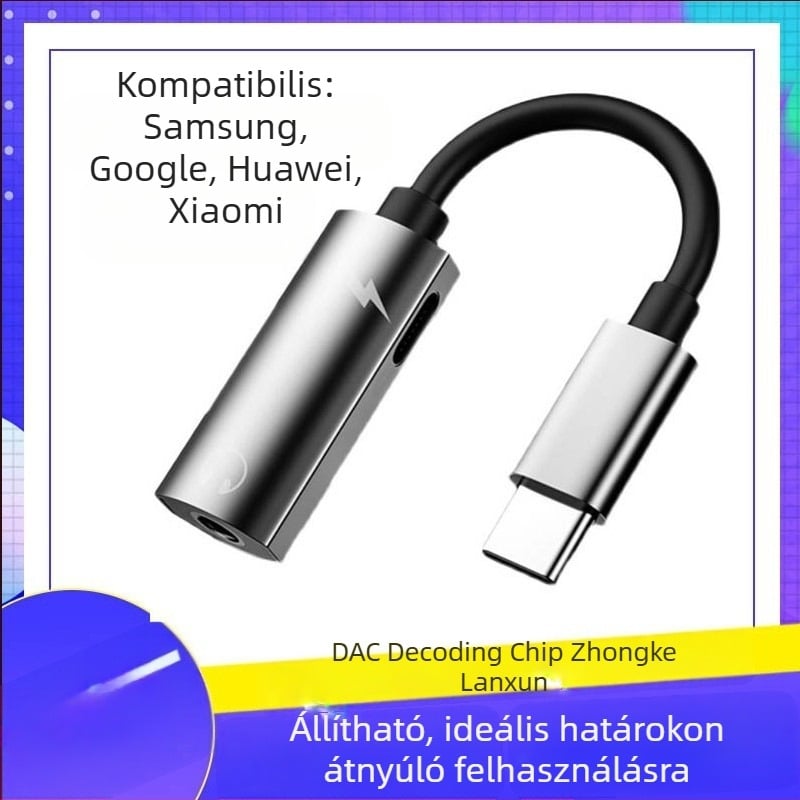 Samsung S22 Ultrahoz fejhallgató adapter - SALAMOER YX-61, Type-C kompatibilis, licencelhető magánmárka