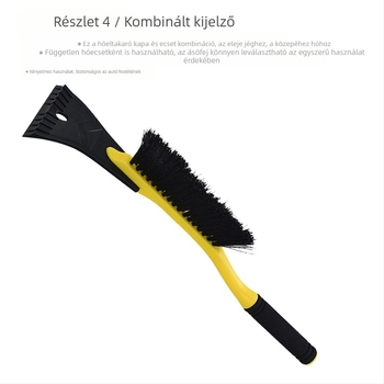 Odeway autóhoz való hólapát hosszú nyele és kefével – PP anyag, LV816