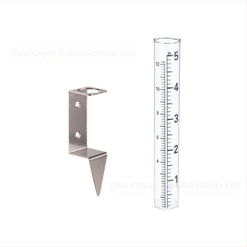 Rozsdamentes acél esőmérő tartó keret oszlopos szereléshez, kültéri használatra, modell XY-126