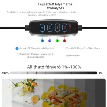 Puluz Fat Cow Körlámpa Fotóstúdió Készlet, Modell PU5032G, Poliészter anyag, Súly 1,51 kg