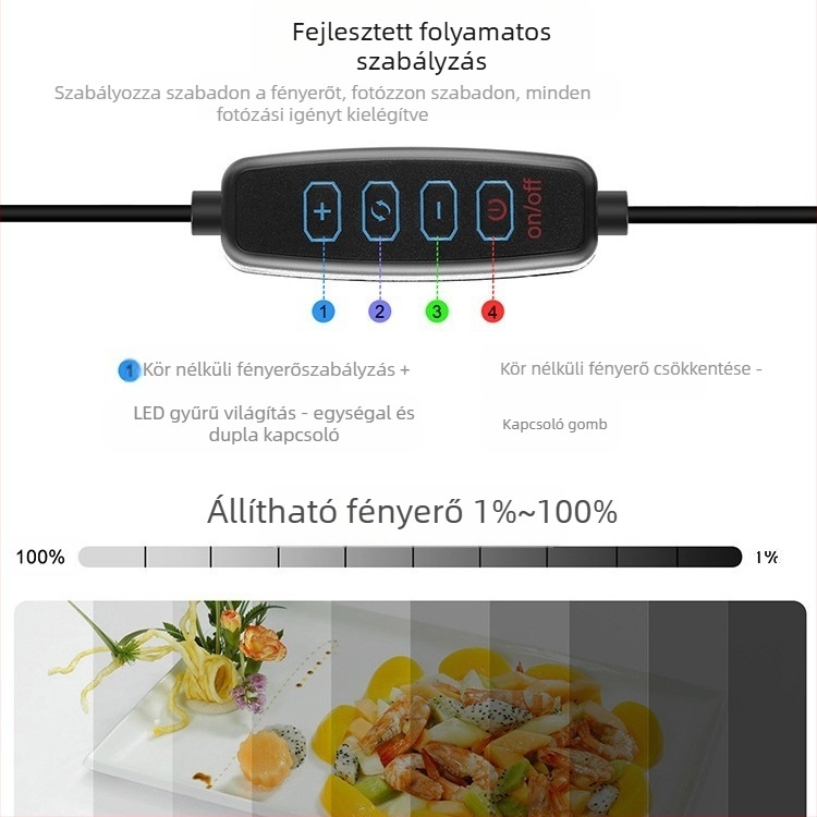 Puluz Fat Cow Körlámpa Fotóstúdió Készlet, Modell PU5032G, Poliészter anyag, Súly 1,51 kg