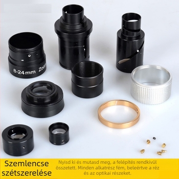8-24mm/7-21mm zoom okulár teleszkóphoz, teljes fém konstrukció, folyamatos zoom