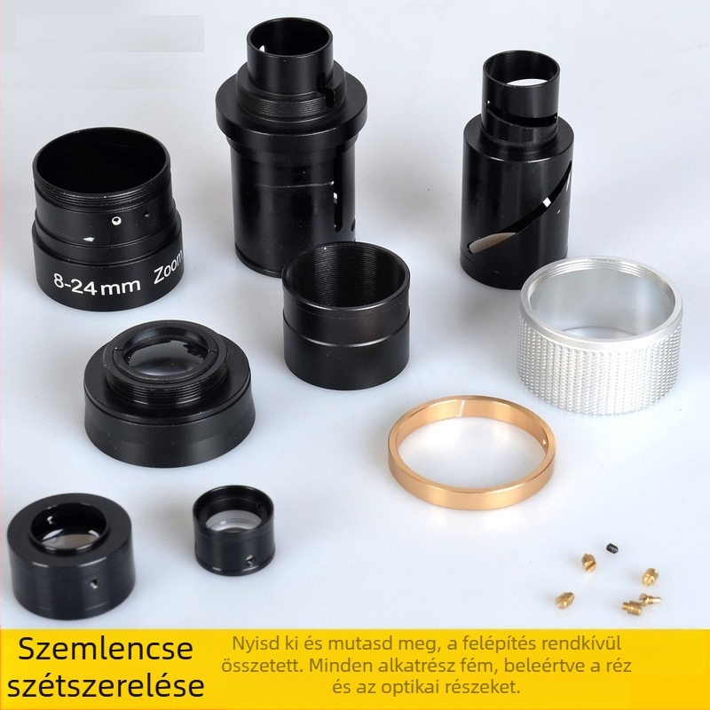 8-24mm/7-21mm zoom okulár teleszkóphoz, teljes fém konstrukció, folyamatos zoom