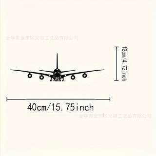 Fém falidísz – Boeing repülőgép, vasból, pastorális stílus, Essence