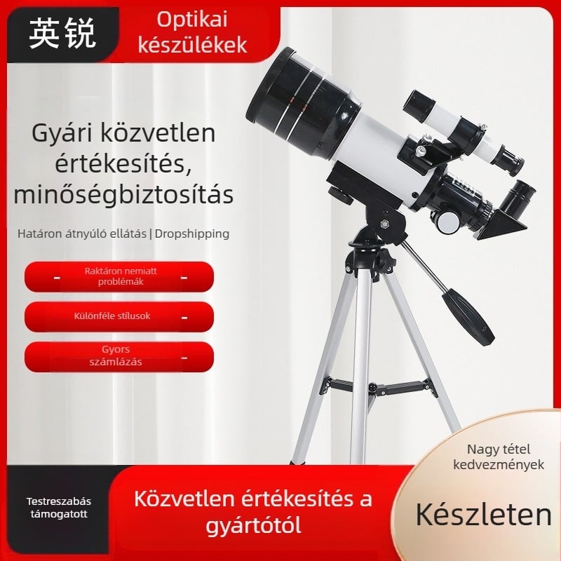 Csillagászati teleszkóp Eyebre/Aberdeen, HD optika, nagyítás, Hold megfigyelése és a mélyég vizsgálata
