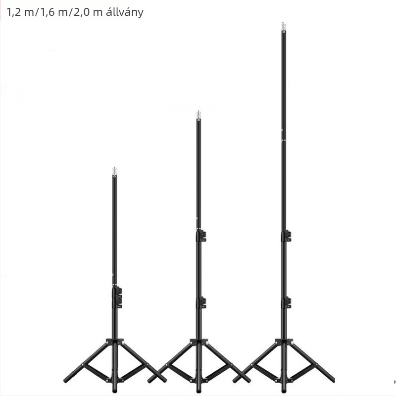 DDZ alumínium világításhoz használt állvány, 3-tengelyes gimbal fej, teherbírás 2-5 kg