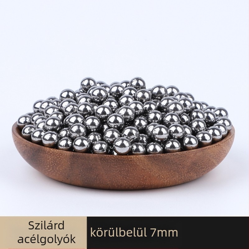 Parittya acélgolyók – tömör acélgolyók, fényes felület, 100 darab csomagban, felület nem precíziós megmunkálás