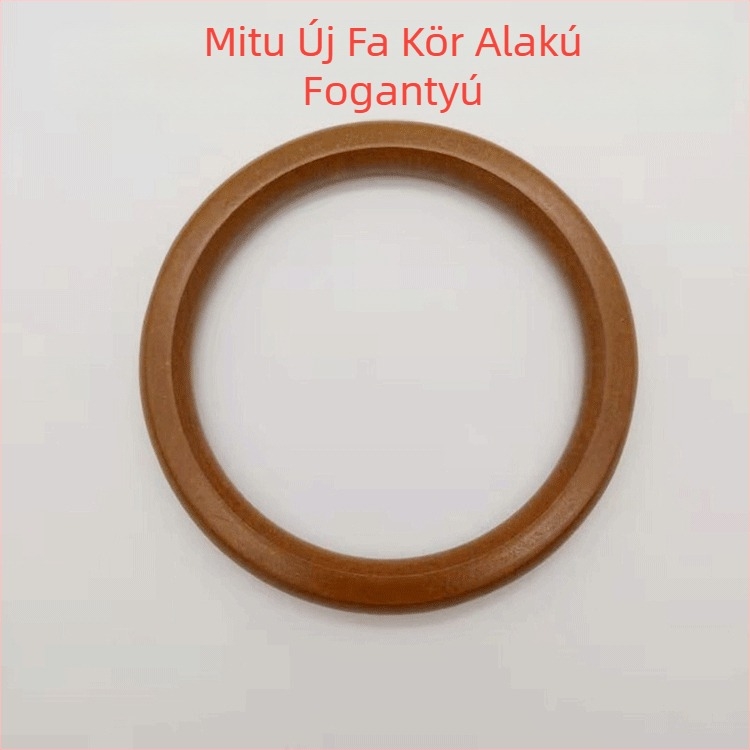 Kör alakú tömörfa táska fogantyú, modell A-089, márka Meters